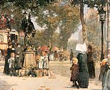 Paris Street Scene by childe hassam